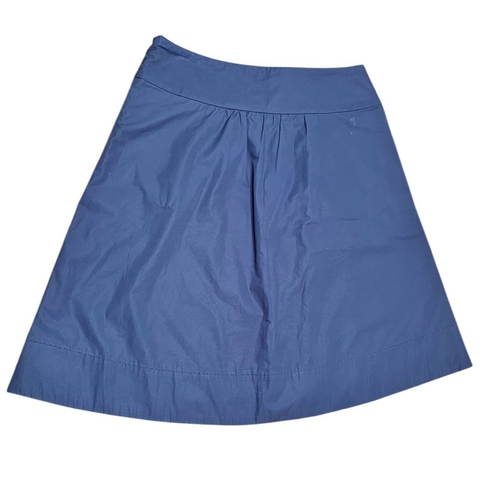 J. Crew Navy Blue Midi A-Line Skirt Size 4 - Picture 6 of 8